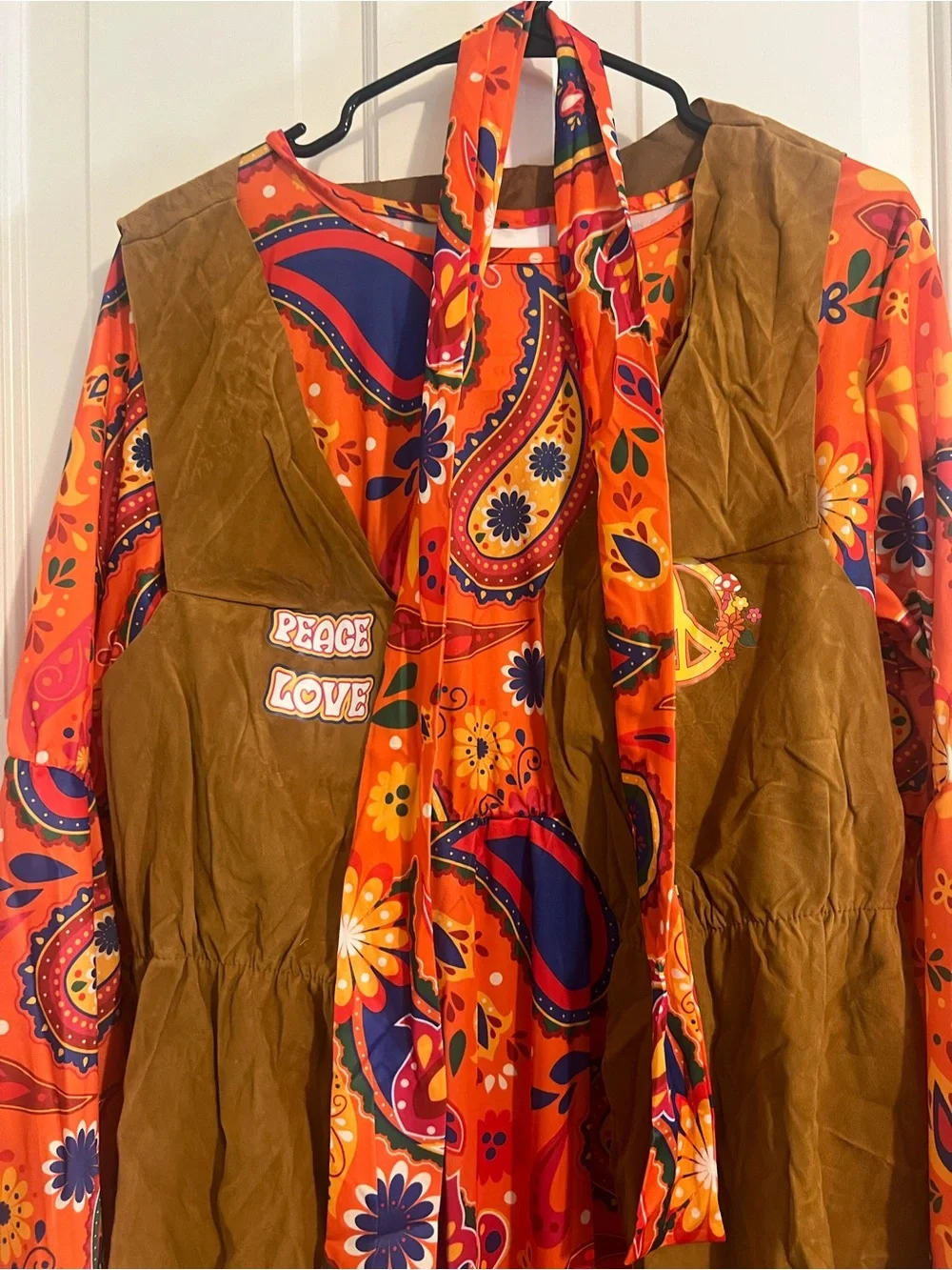 Spooktacular Creations Women’s Hippie Costume Large – NEW 3 Piece Set